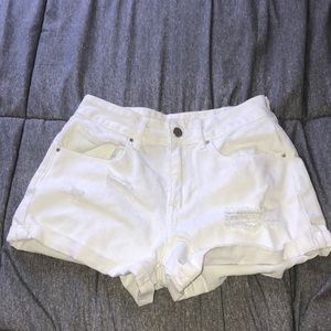 High waisted shorts